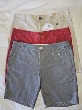 Vintage Y2K Dockers Shorts Bundle Size 12 Deadstock NWT 3 Pair Set